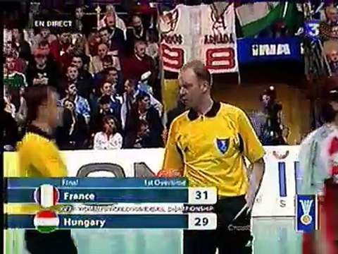 Finale Handball feminin France Hongrie Championnat du monde 14 12 03 Prolongations + apres matc