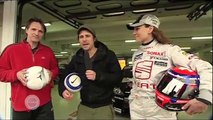 Fußball gegen Auto - Turbo Reporter Tommy Scheel mit der Challenge am Hockenheimring
