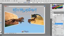 شرح فوتوشوب كيفية خروج الصورة عن الاطار بأحترافية Explained Photoshop Cs5 lesson 2014