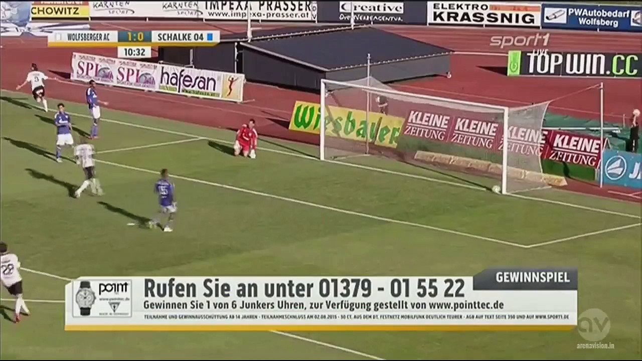2-0 Philip Hellquist Goal | Wolfsberger AC v. Schalke 04  10.07.2015