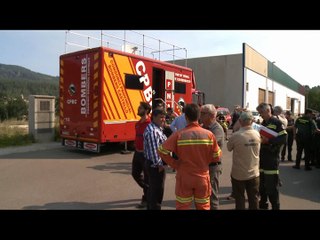 Moliner supervisa los trabajos de extinción del incendio forestal de Montán y agradece la labor de los efectivos de Bo