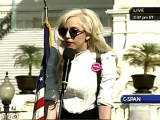 Lady Gaga Does Amazing Speech @ National Equality March Rally
