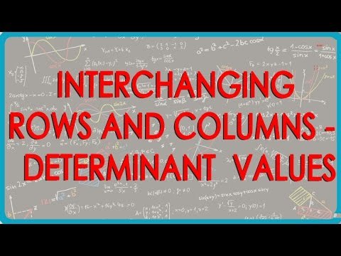6 Property 4 of Determinants – If any two rows or columns of Determinant are interchanged, its valu