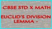 Euclid's Division Lemma - Class X Maths - CBSCE Board