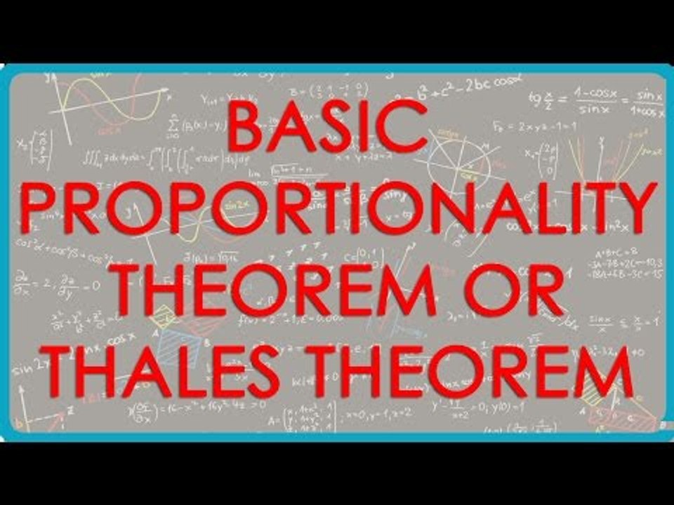 Examples on Basic Proportionality Theorem or Thales Theorem