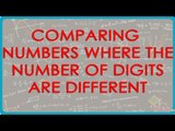 1  Comparing Numbers where the number of Digits are different