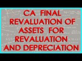 CA Final | Revaluation of Fixed Assets with Accounting Entries for revaluation and depreciation