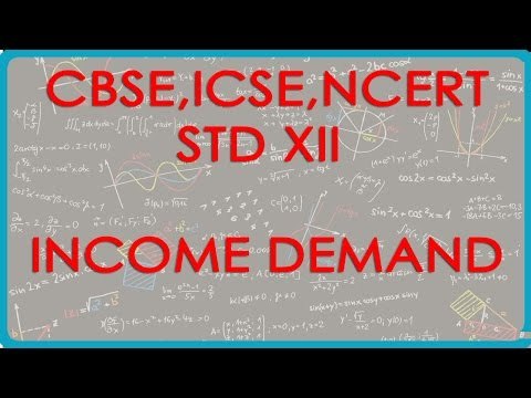 Demand - Income Demand - Economics for Class XII - CBSE, ICSE, NCERT