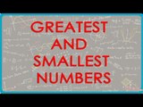 5   Make the greatest and the smallest 4 digit numbers,  using any four different digits with given