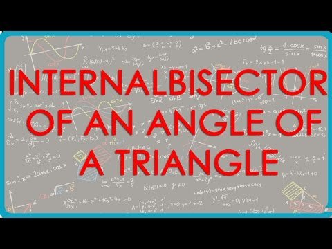 Internal Bisector of an angle of a Triangle divides the opposite side internally in the ratio of the