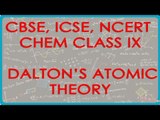 Dalton's Atomic Theory - Chemistry Class IX CBSE, ICSE, NCERT
