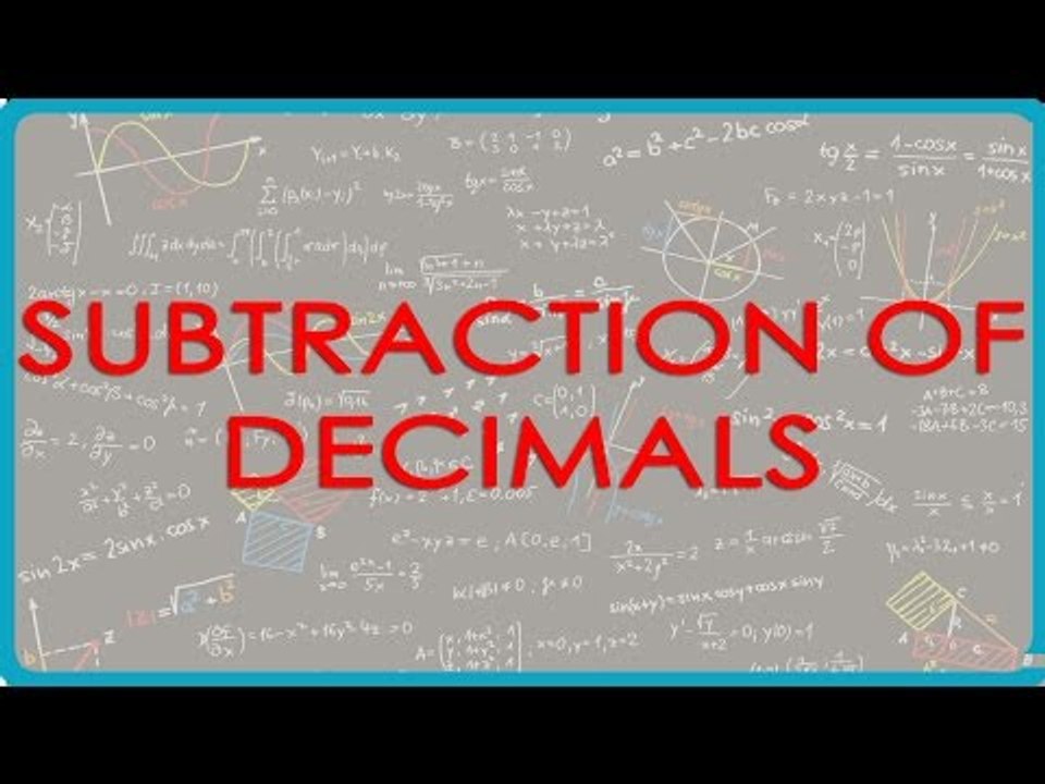Subtraction of Decimals