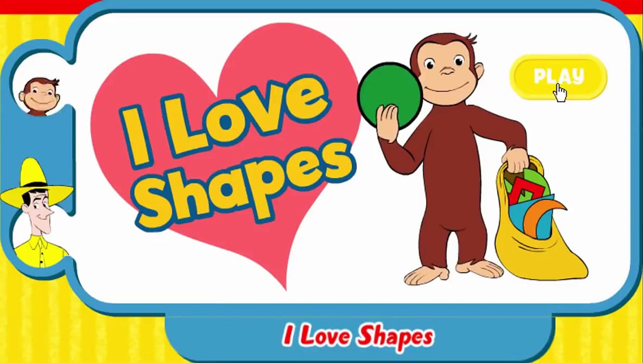 Curious George I Love Shapes Cartoon Animation PBS Kids Game Play Walkthrough