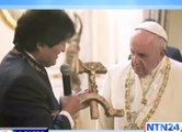 Regalo de Evo Morales al Papa no ha generado 