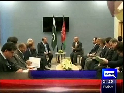 Dunya News- PM Nawaz, Afghan President satisfied with progress in peace talks with Taliban