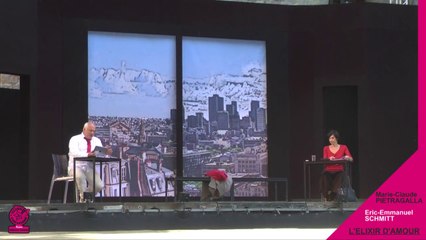 "L'élixir d'amour" au Festival de Carcassonne, rencontre avec Éric-Emmanuel Schmitt et Marie-Claude Pietragalla :
