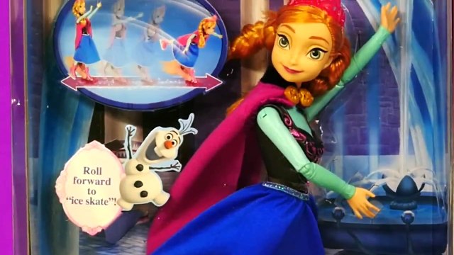 NEW Frozen Elsa and Anna Ice Skating Disney Barbie Dolls Play Doh Toys Review
