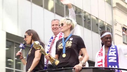 Weird questions at the Women's World Cup parade