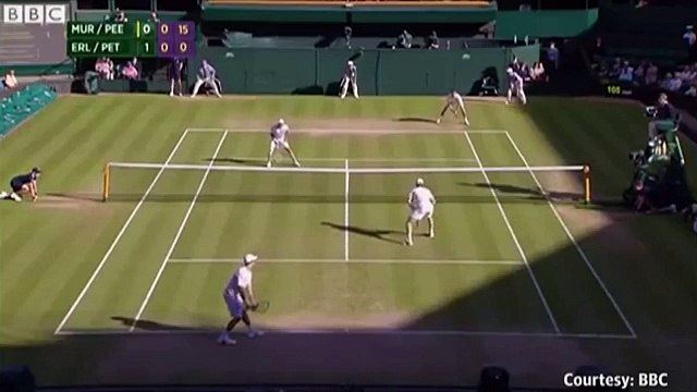 Wimbledon 2015: David Beckham atrapó una pelota y se robó el show (VIDEO)