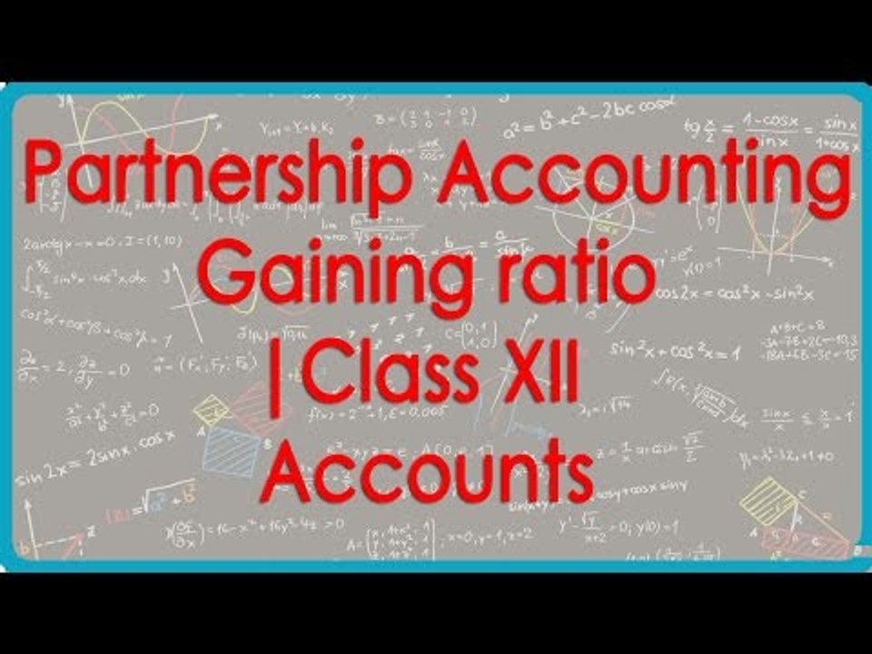 Retirement Partnership Accounting  -Calculate Gaining ratio | Class XII Accounts