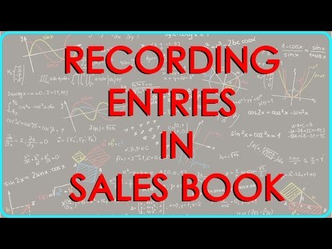 CA - CPT | Recording entries in Sales Book