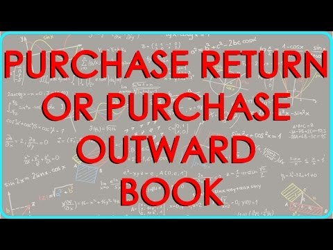 CA - CPT | Purchase Return or Purchase Outward Book