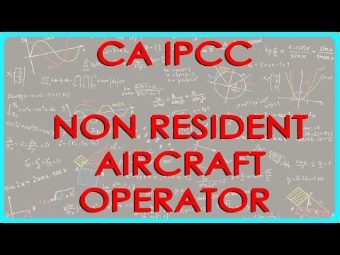 CA IPCC PGBP 75 Non resident aircraft operator Section 44BBA