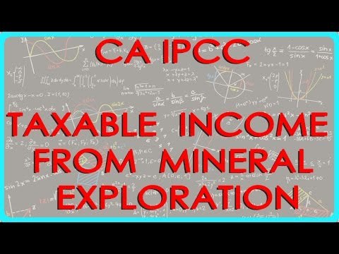 CA IPCC PGBP 76 Taxable income from activities connected with Mineral Exploration Section 44BB