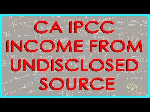 CA IPCC PGBP 82 Income from undisclosed sources