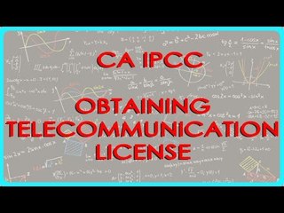 CA IPCC PGBP 90    Problem 6   Deduction Payment made for obtaining Telecommunication License