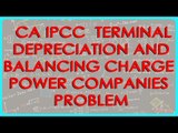 CA IPCC PGBP 87    Terminal Depreciation and Balancing charge Power companies Problem 4