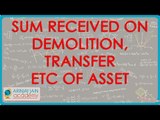 CA IPCC PGBP 12 Sum received on demolition,transfer etc of asset