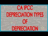 CA IPCC PGBP 20   Depreciation    Types of Depreciation