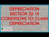 CA IPCC PGBP 19 Depreciation Section 32 1ii Conditions to claim depreciation