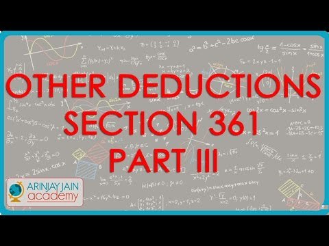 CA IPCC PGBP 55 Other Deductions Section 36(1) Part III