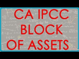 CA IPCC PGBP 46   Block of Assets    Section 211