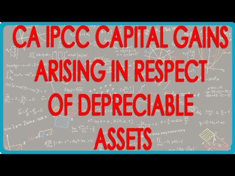 CA IPCC PGBP 24 Capital Gains arising in respect of Depreciable Assets Section 50