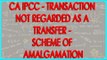 CA IPCC - Transaction not regarded as a Transfer - Scheme of amalgamation cases