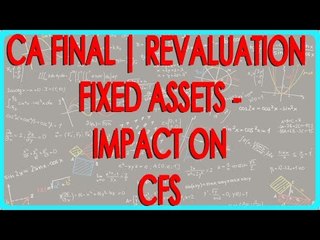 CA Final | Revaluation Fixed Assets - Impact on CFS