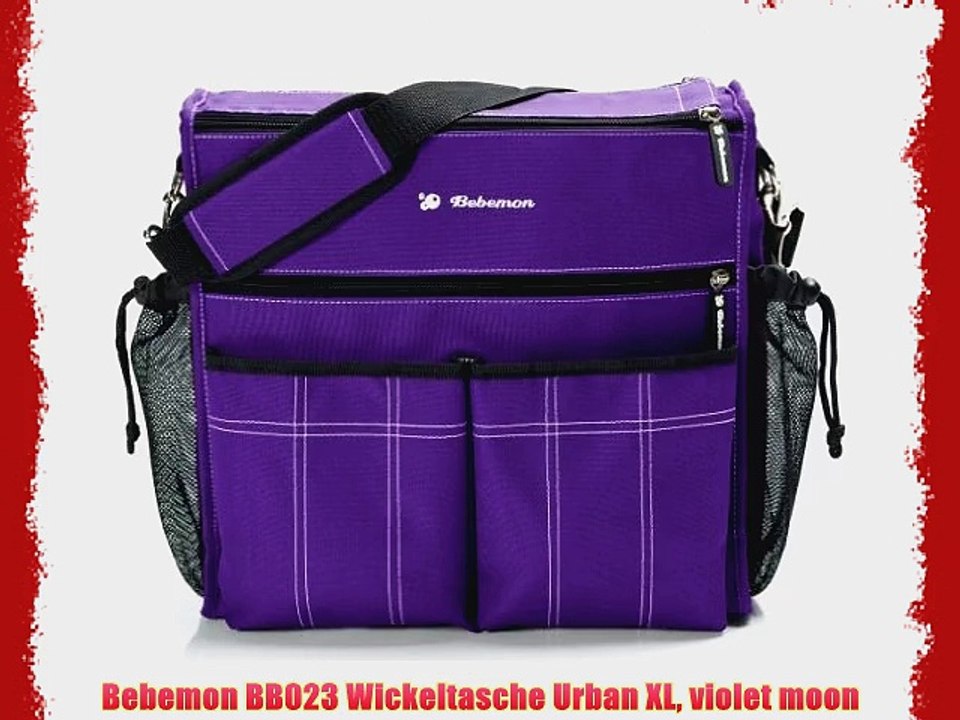 Bebemon BB023 Wickeltasche Urban XL violet moon
