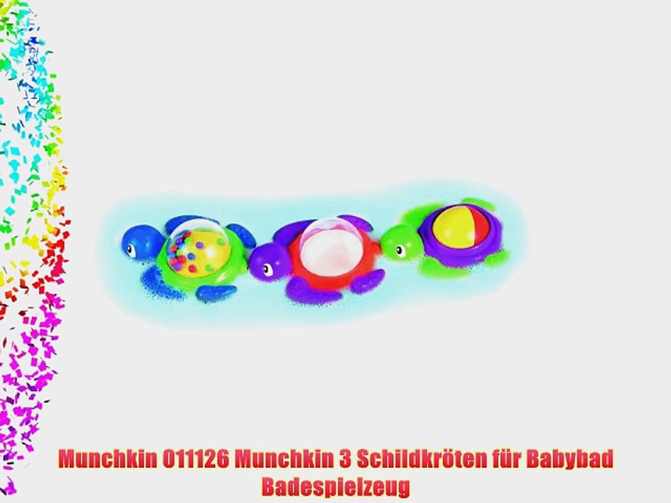 Munchkin 011126 Munchkin 3 Schildkr?ten f?r Babybad Badespielzeug