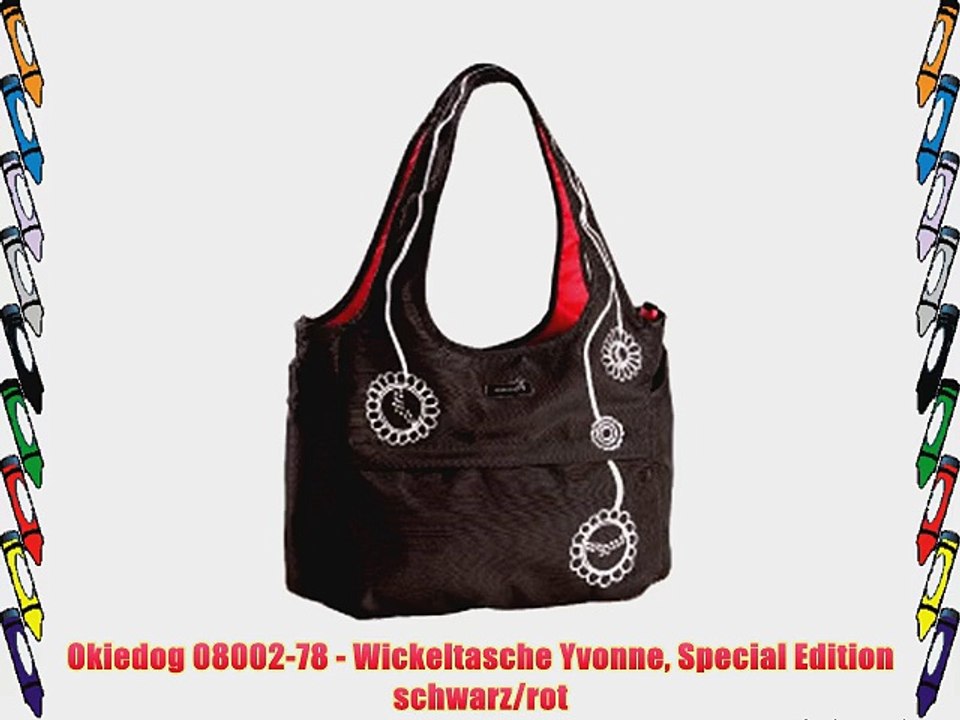 Okiedog 08002-78 - Wickeltasche Yvonne Special Edition schwarz/rot