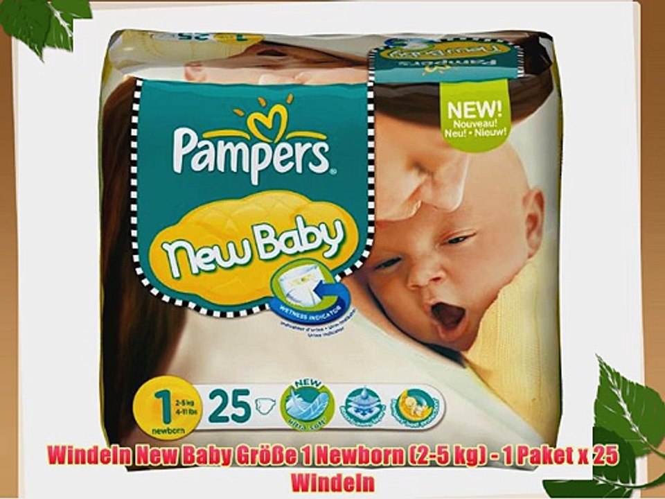 Windeln New Baby Gr??e 1 Newborn (2-5 kg) - 1 Paket x 25 Windeln
