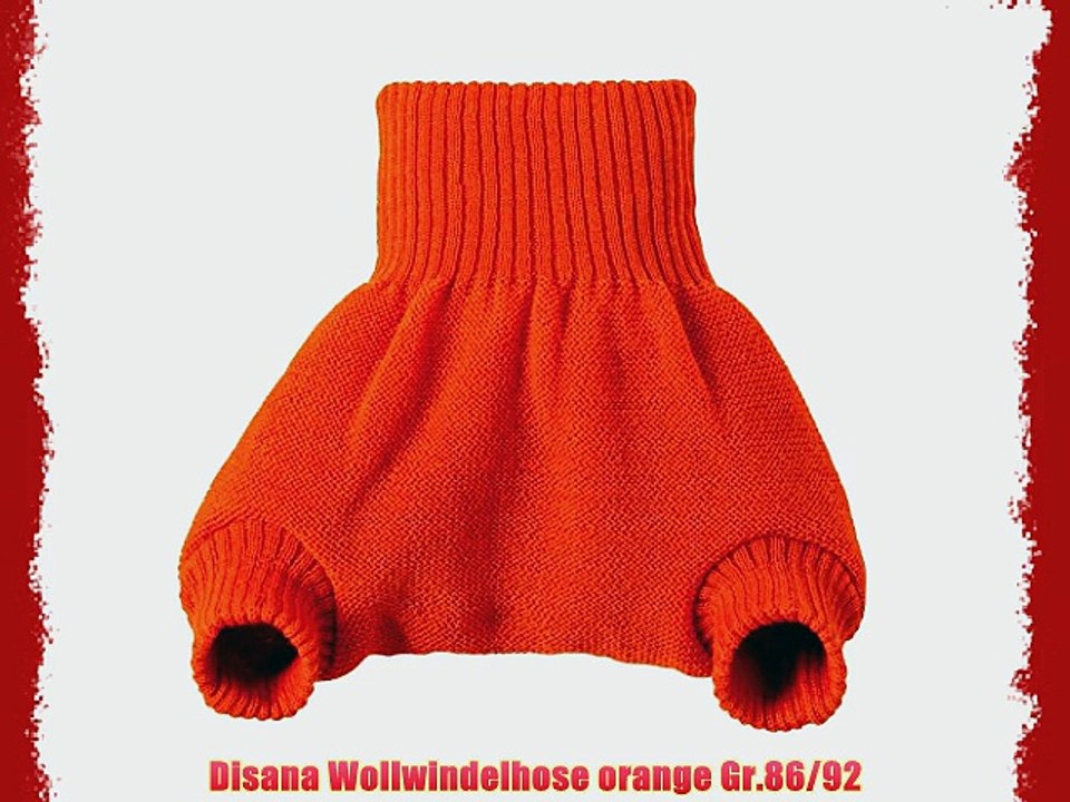 Disana Wollwindelhose orange Gr.86/92