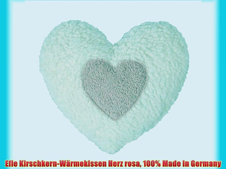 Efie Kirschkern-W?rmekissen Herz rosa 100% Made in Germany