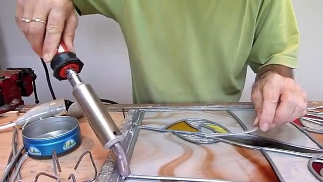 Vitrail et Vitraux Uni-Verre: Soudure vitrail.