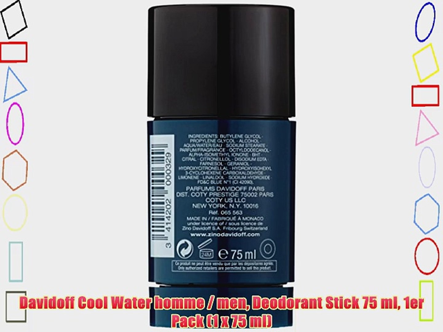 Davidoff Cool Water homme / men Deodorant Stick 75 ml 1er Pack (1 x 75 ml)  - video Dailymotion