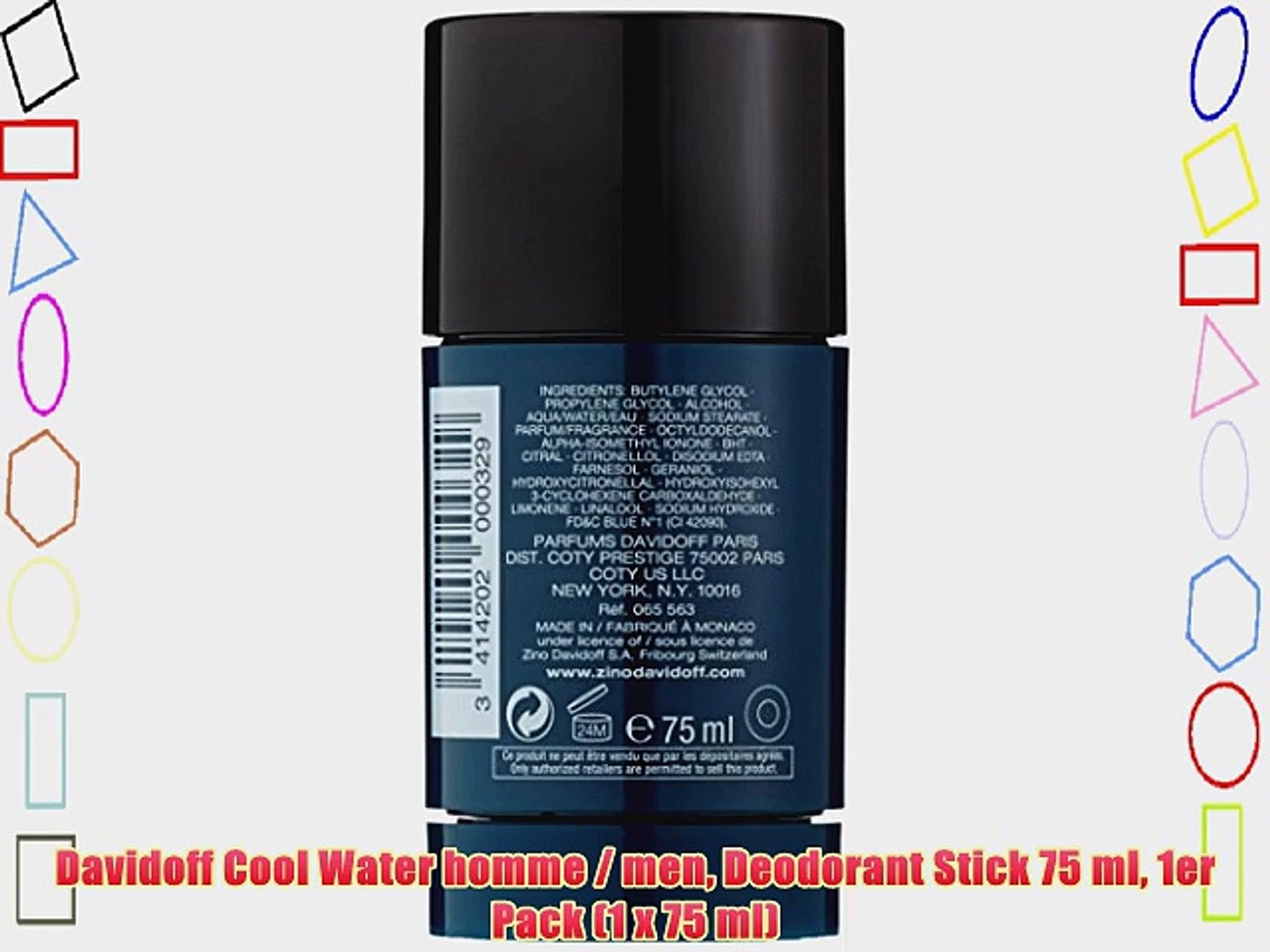 Davidoff Cool Water Homme Men Deodorant Stick 75 Ml 1er Pack 1 X 75 Ml Video Dailymotion