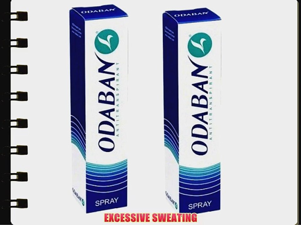 ODABAN Antiperspirant Deodorant Spray 2 X 30ml