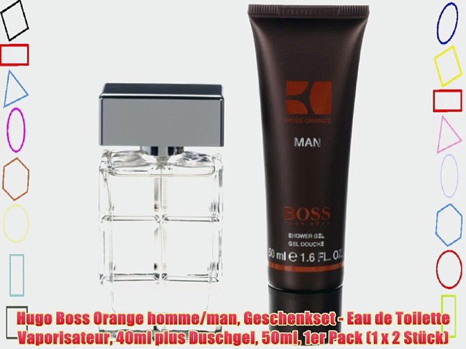 Hugo Boss Orange homme/man Geschenkset - Eau de Toilette Vaporisateur 40ml plus Duschgel 50ml